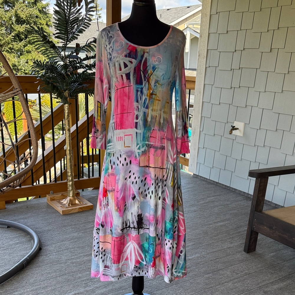 Simply Art by Dolcezza | Abstract Print Dress